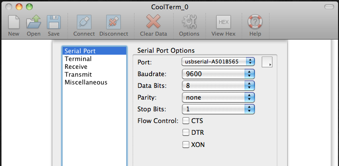 CoolTermSettings CoolTerm Settings