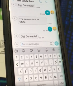 NB IoT Demo SMS messages