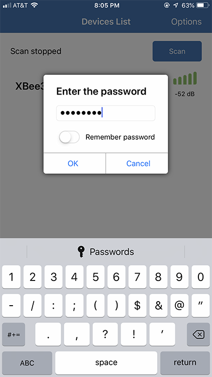 Password Screen