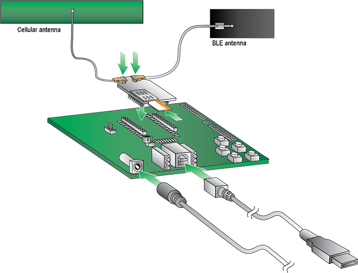 Digi XBee 3 LTE-M/NB-IoT Kit Connections