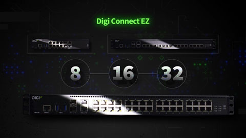 Digi Connect EZ Mini/2/4 - RS-232/422/485 Serial Over IP Device Server ...