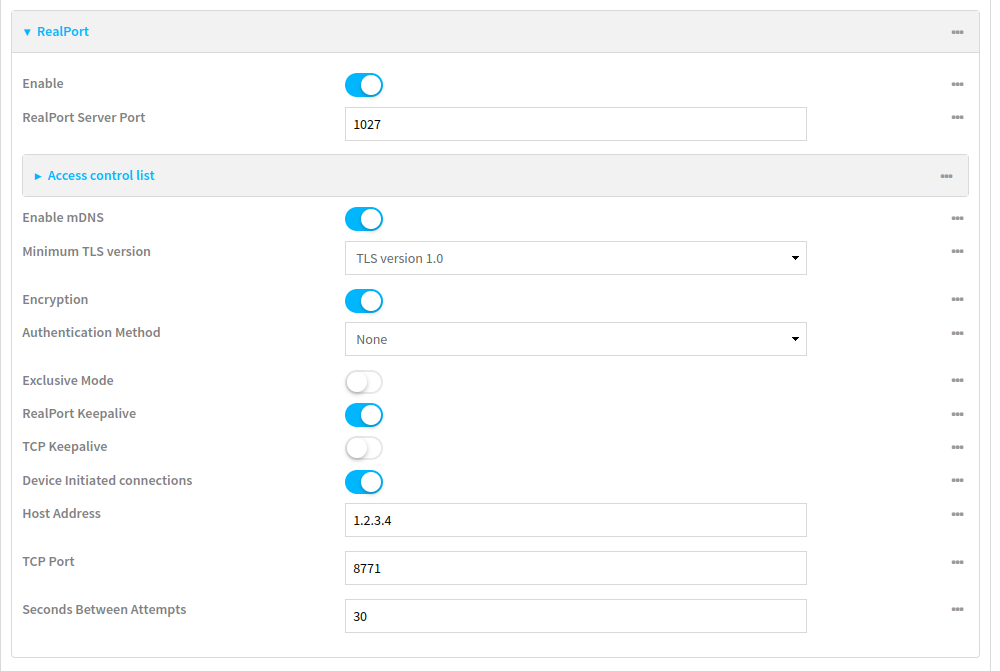 RealPort device management