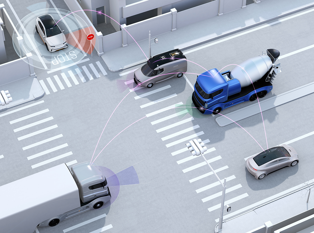 Traffic management - vehicle to vehicle communications