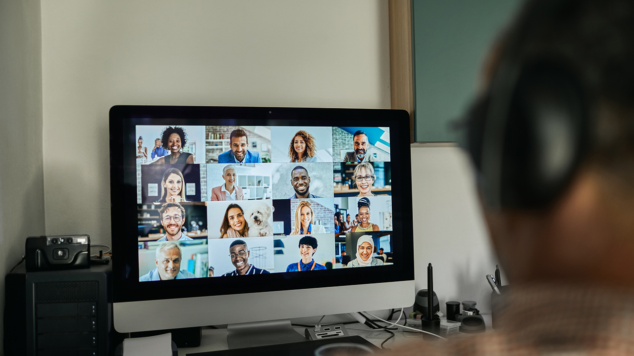 Video conferencing from a home office