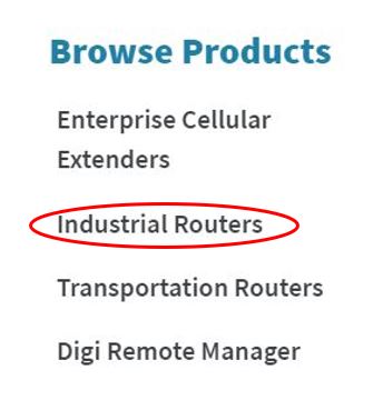 Browse industrial routers