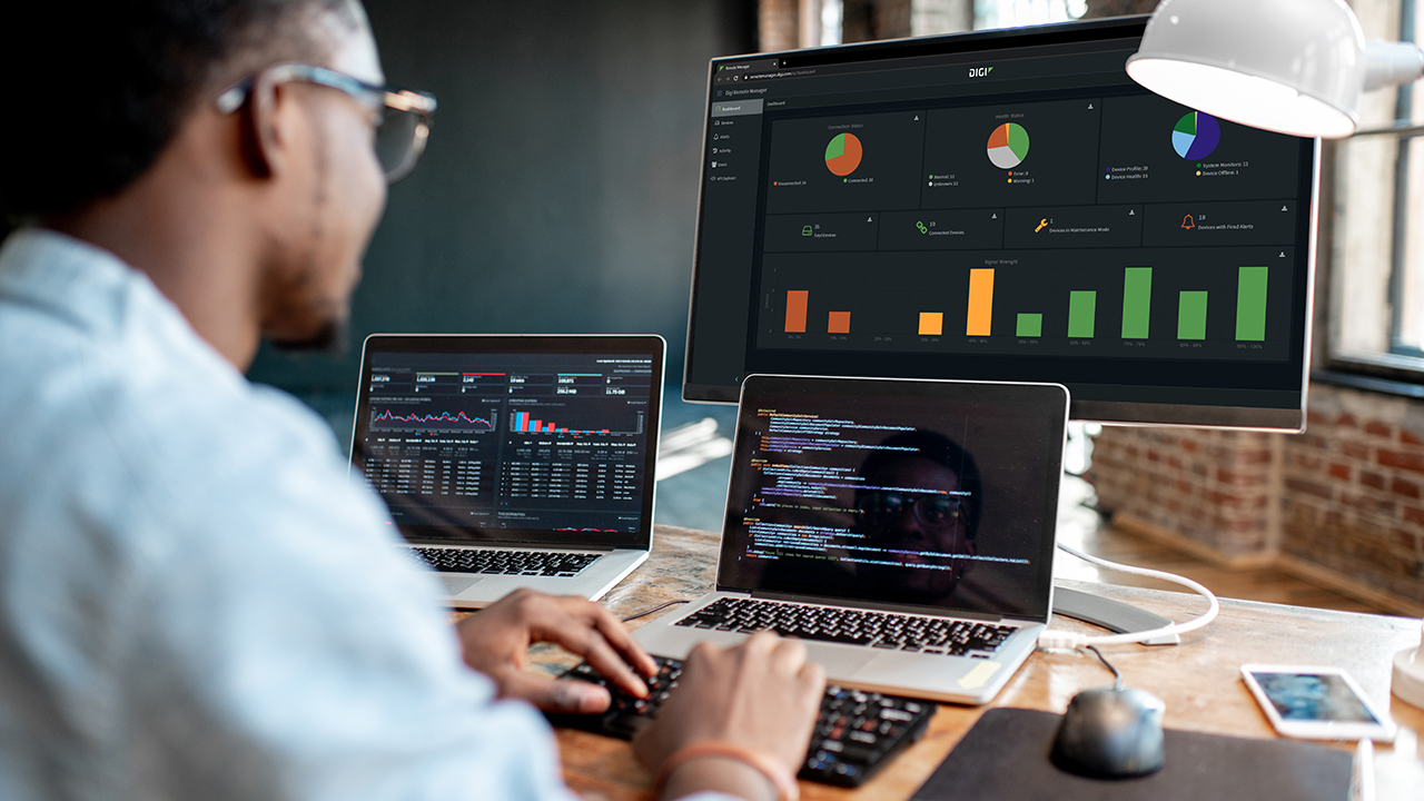 IT personnel using Digi Remote Manager