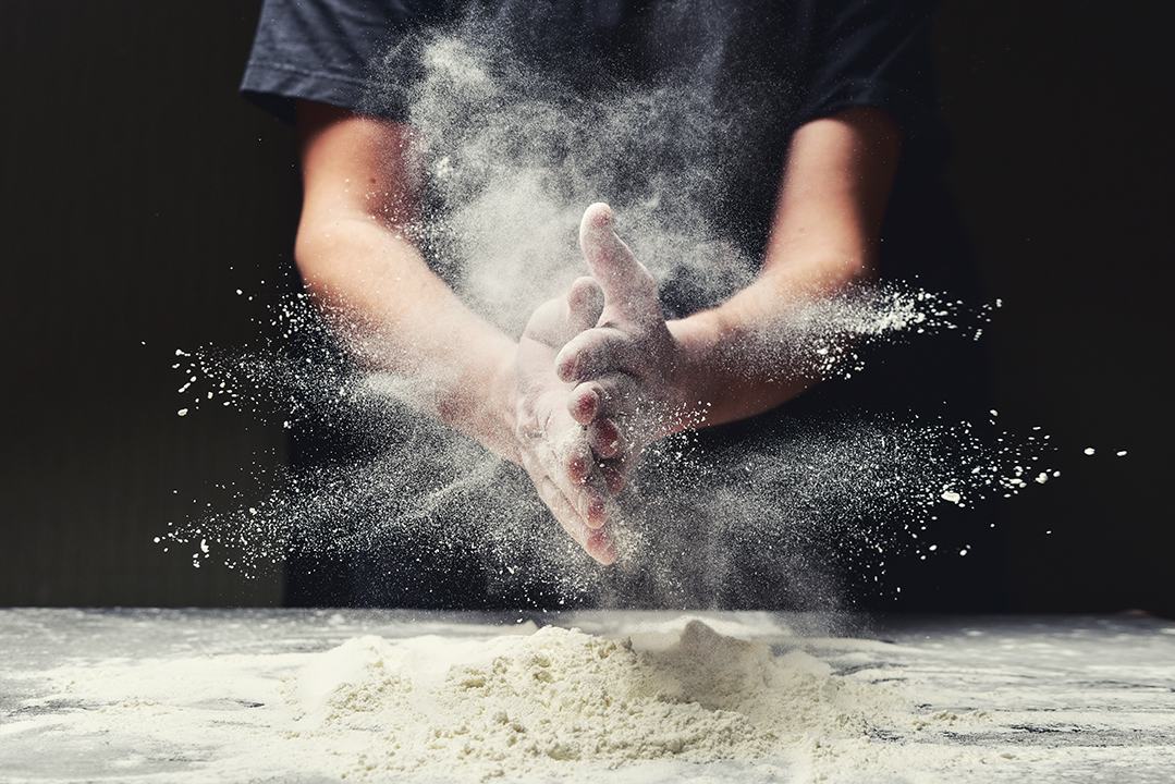 Building a pizza crust