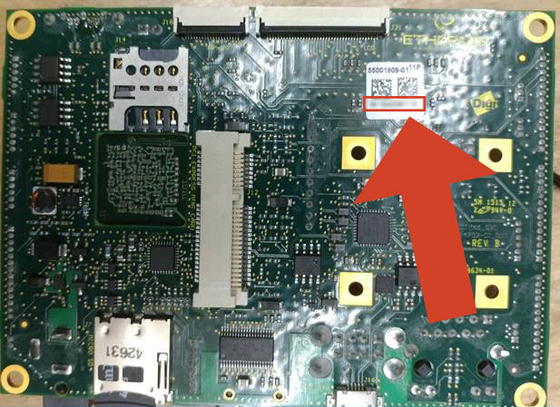 Label for Digi ConnectCore 6+ SBC