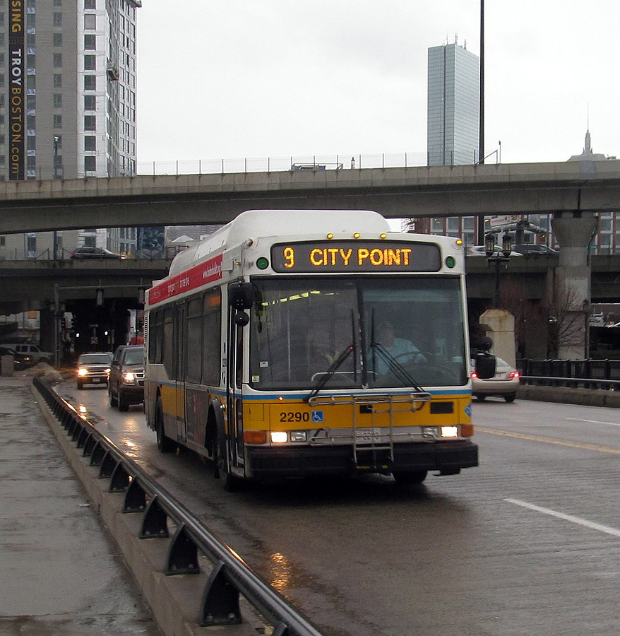 Boston public transit bus