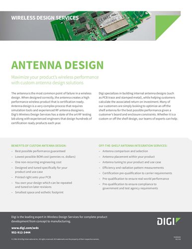 Antenna Design Datasheet