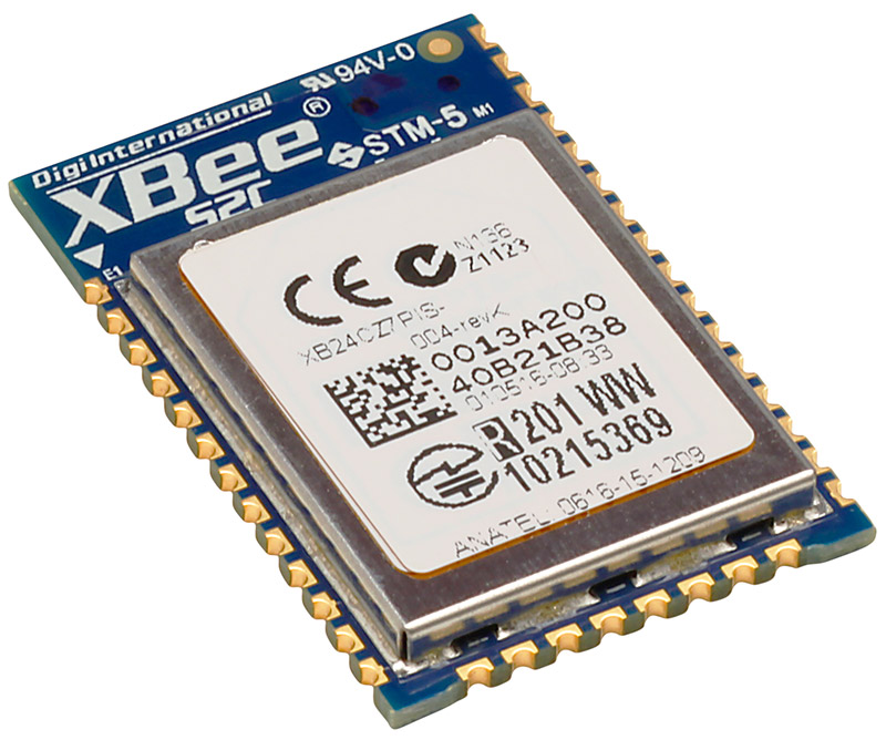 XB24CDMPIS-001 - XBee S2C DigiMesh 2.4 SMT module w/ PCB antenna