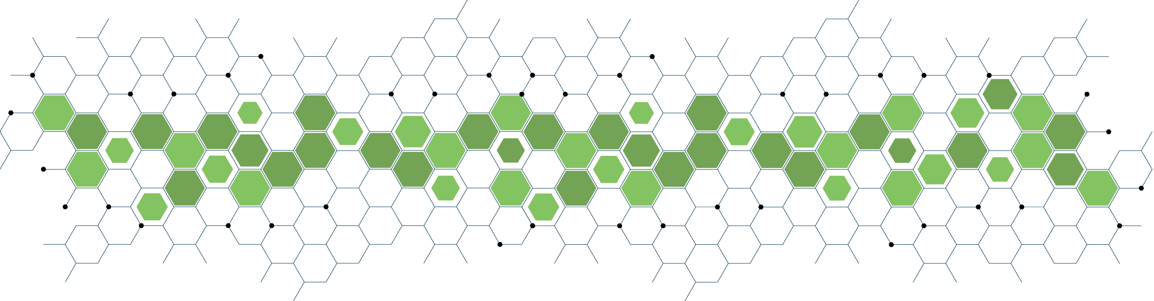 Hexagon shapes representing a hive