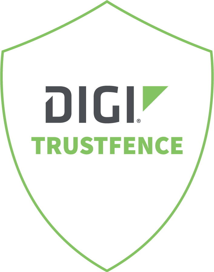 Shield icon with Digi TrustFence security branding.