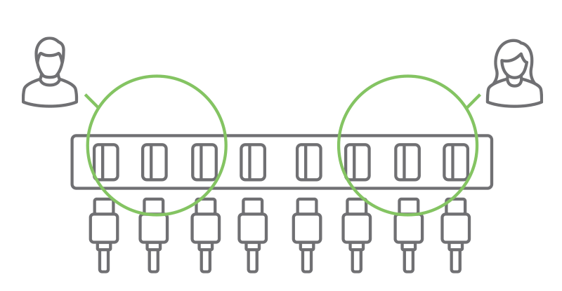 USB Hub With Flexible Connectivity Options