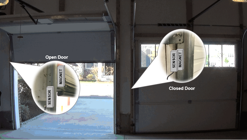 Simple Garage Door Sensor Digi, Garage Door Sensor Placement