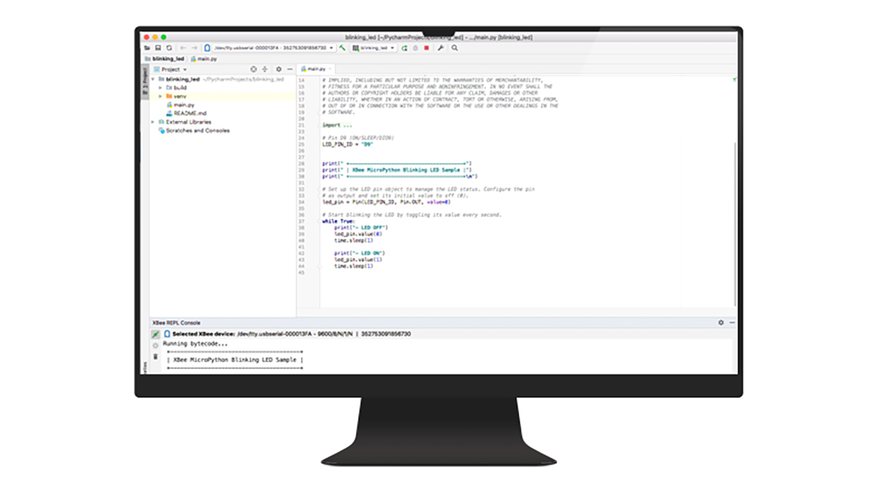 Video Tutorial How To Use The Digi Xbee Micropython Pycharm Ide Plugin Digi International