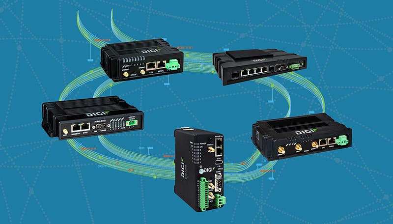 Collage of industrial routers