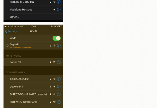 Wifi connection to DAL router doesn’t work even if the client is ...