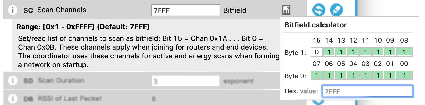 Scan Channels XCTU