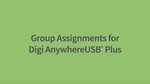 Quick Start - Watch the Group Assignments for Digi AnywhereUSB Plus Video