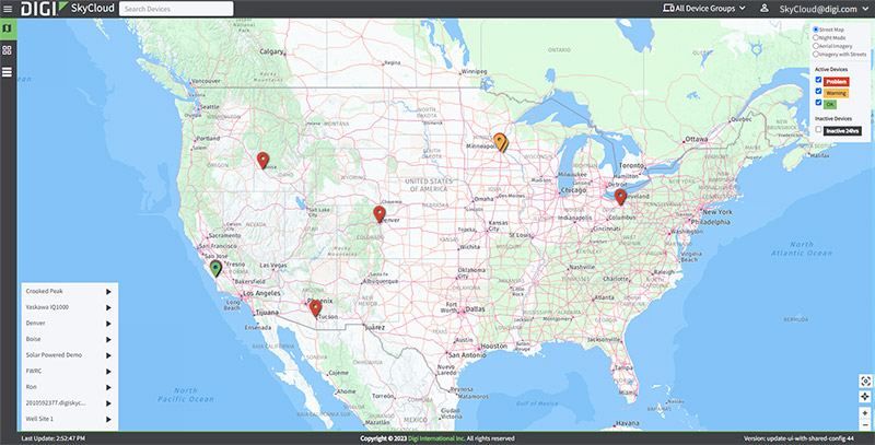 Digi Skycloud Cities Map