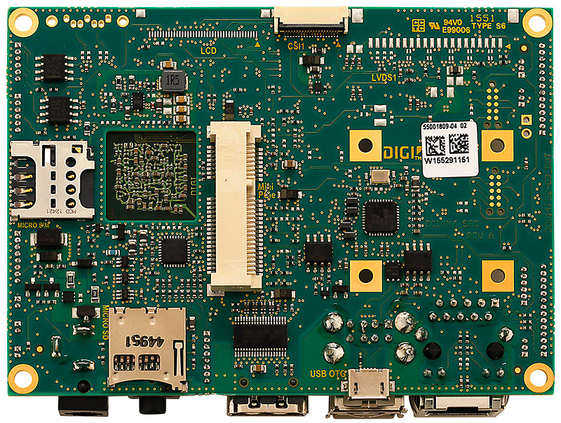 CC-SB-WMX-L87C-N - ConnectCore 6N SBC, i.MX6Dual, Industrial