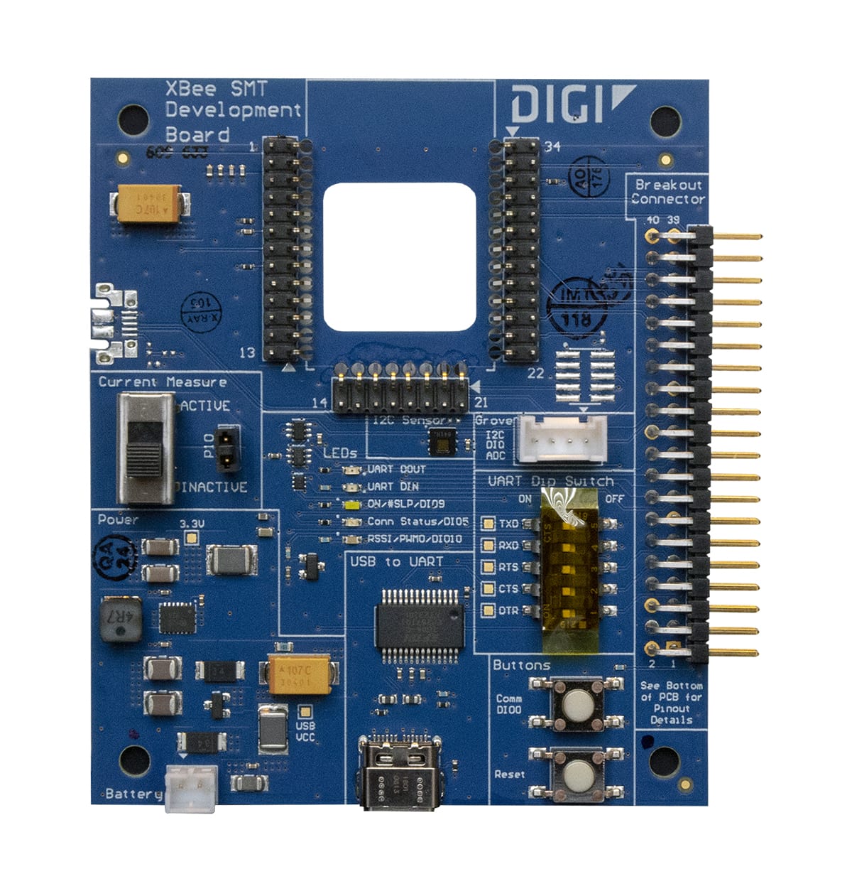 XBee開発ボード XBIB-U-DEV 3個＋XBee S2C 3個＋スナップ XBee開発