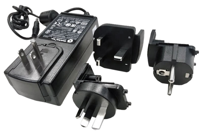Ac Power Supply Extd Temperature Universal Plugs Us Eu Uk Au To 5vdc 2 5mm Locking Barrel Plug Digi International