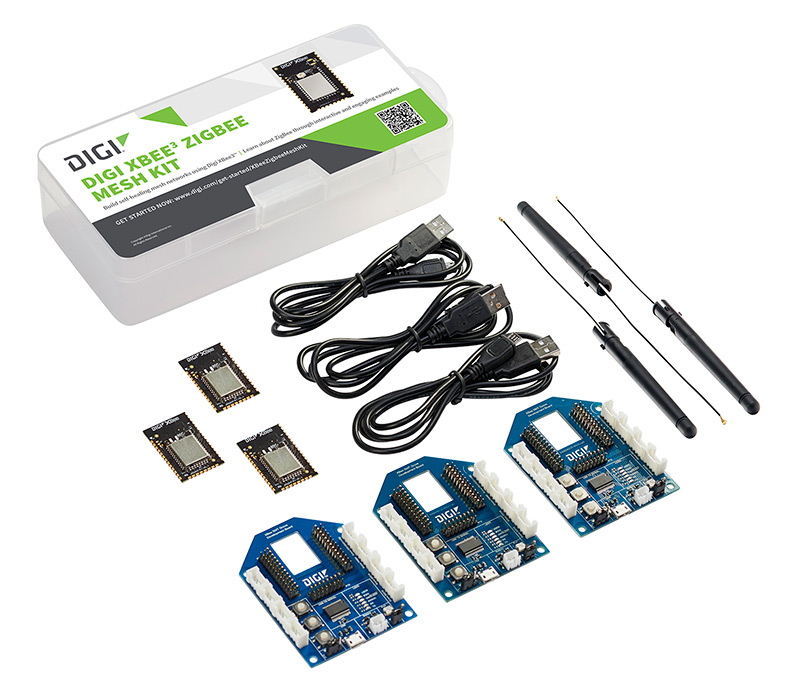 Digi XBee 3 Zigbee Mesh Kit, worldwide