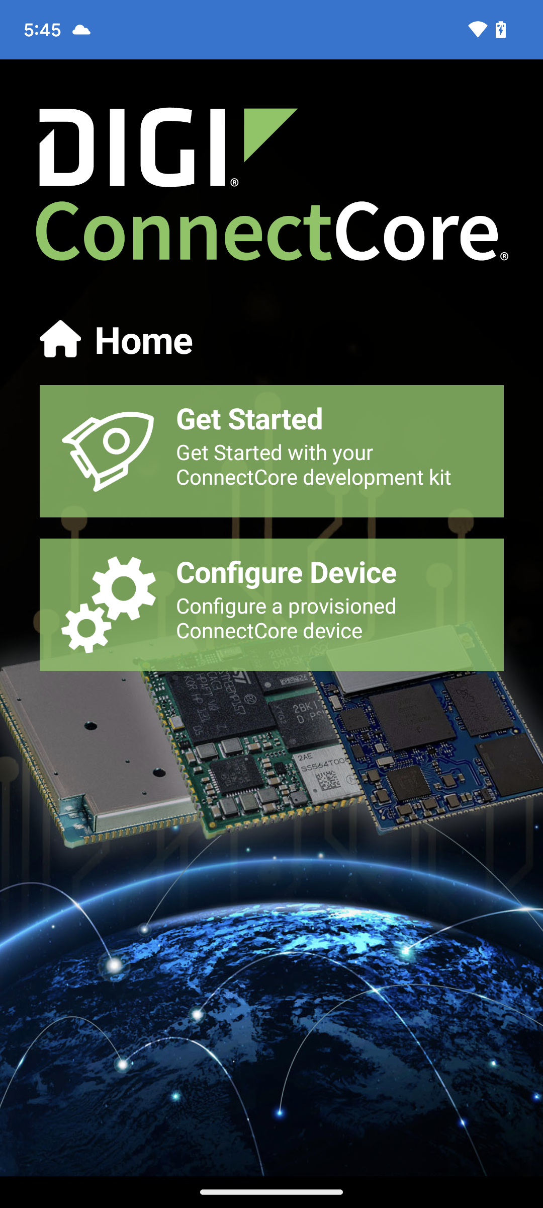 Digi ConnectCore Quick Setup app
